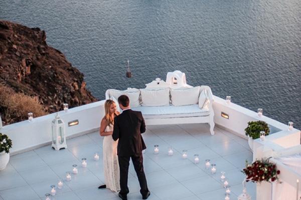 Βιντεο με ρομαντικη προταση γαμου στη Σαντορινη |Janelle & Ben