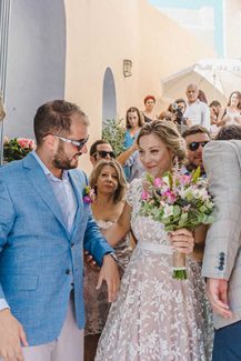 Ρομαντική νυφική ανθοδέσμη