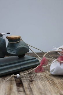 Μπομπονιέρα με λευκό τούλι