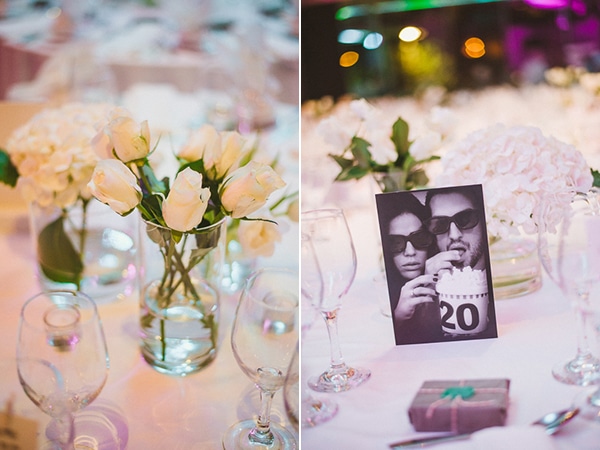 Αριθμηση τραπεζιων δεξιωσης γαμου με φωτογραφίες