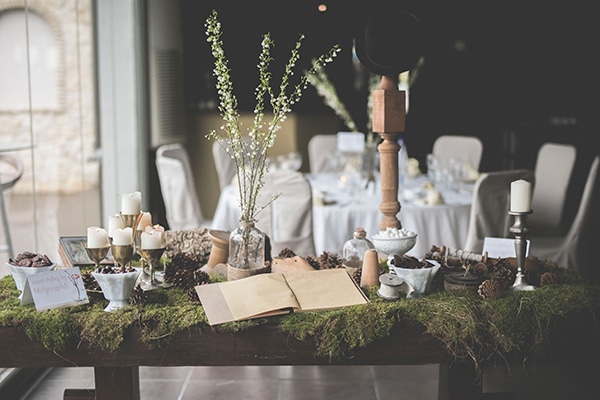 Boho-Chic διακοσμηση για τραπέζι ευχών