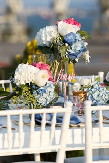 Διακοσμηση γαμου με ροζ και μπλε Διακοσμηση γαμου με ροζ και μπλε