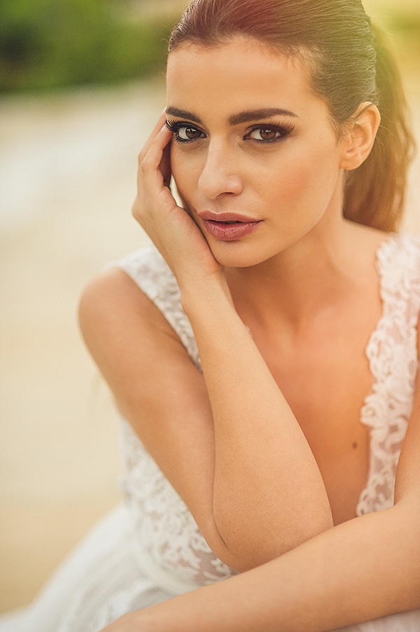 Bridal hairstyle ponytale