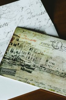 Card postal προσκλητηριο γαμου