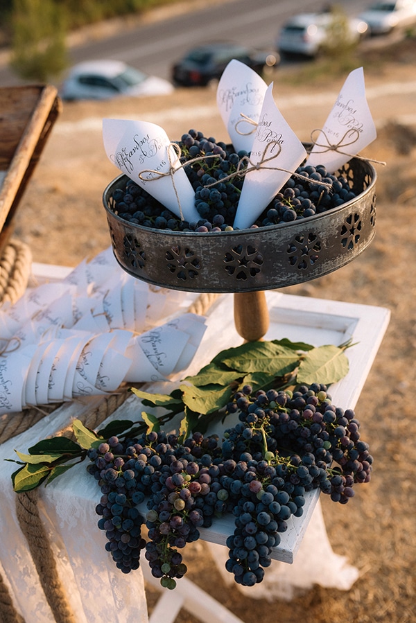 Rustic λεπτομερειες γαμου