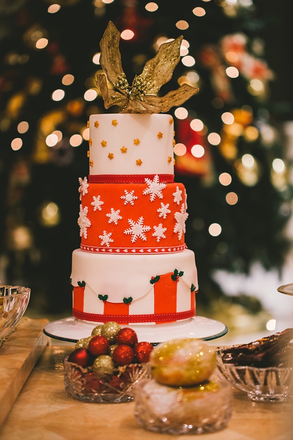Χριστουγεννιατικη τουρτα γαμου
