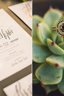 Copper foil προσκλητηρια γαμου