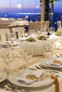 Chic elegant στολισμος γαμου