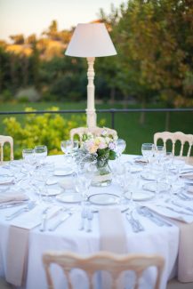 Διακοσμηση γαμου με γυαλινα βαζα