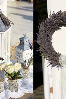 Διακοσμηση γαμου με λεβαντα