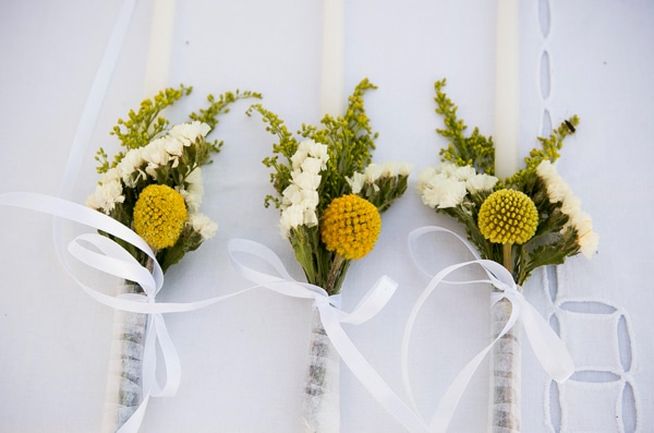 Διακοσμηση γαμου με χαμομηλι