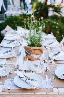 Διακοσμηση δεξιωσης γαμου με λεβαντα