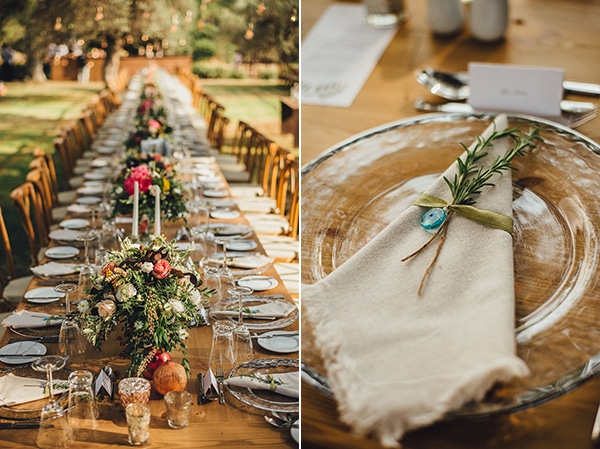 Διακοσμηση τραπεζιου δεξιωσης