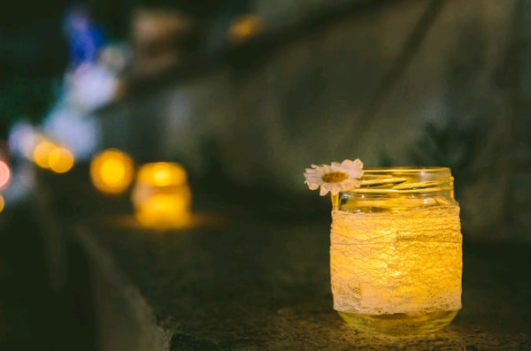 Στολισμος γαμου με κερια