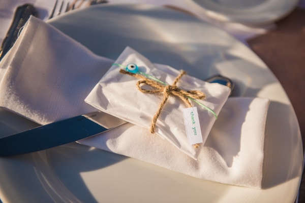 Μπομπονιερα γαμου ματι