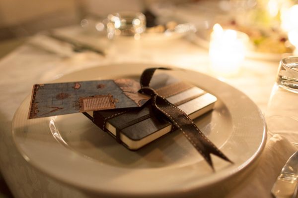 Μπομπονιερες vintage σημειωματαρια