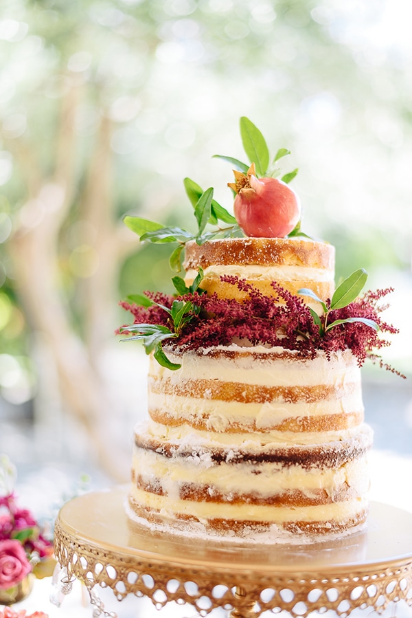 Rustic τουρτα γαμου