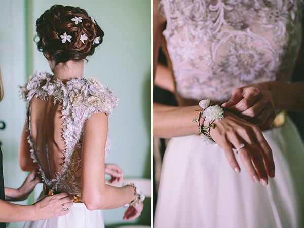 Ρομαντικος κοτσος με λουλουδια