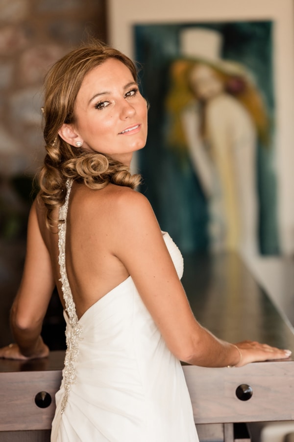 Χτενισμα νυφης με αναλαφρες μπουκλες