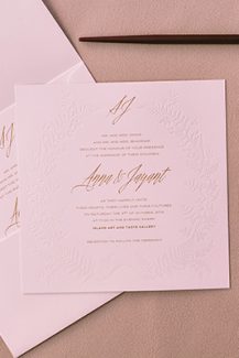 Προσκλητηρια γαμου με χρυσοτυπια