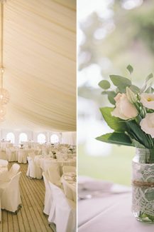 Στολισμος δεξιωσης με βαζακια Στολισμος δεξιωσης με βαζακια