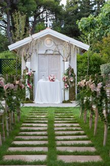 Vintage στολισμος τελετης