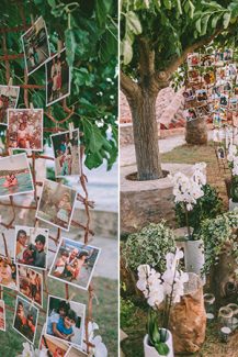 Στολισμος με φωτογραφιες του ζευγαριου