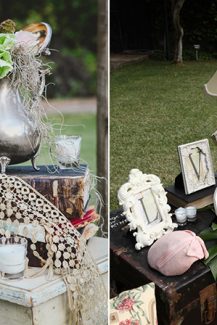 Vintage διακοσμηση γαμου