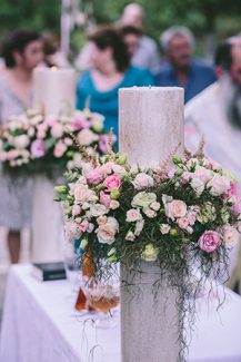 Ρομαντικη διακοσμηση λαμπαδας