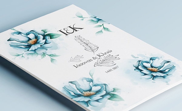 Floral Winter invitations Floral Winter invitations