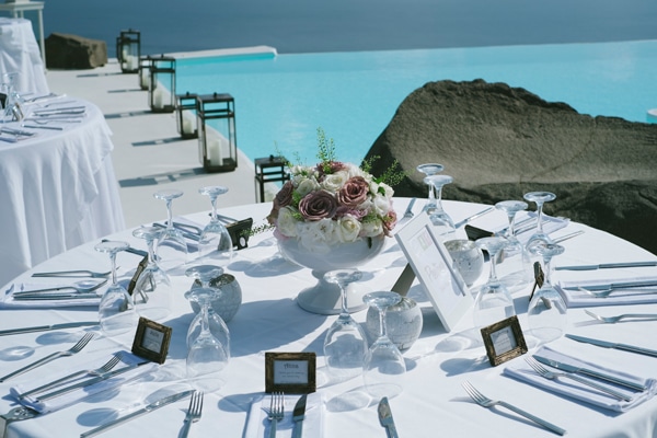 Διακοσμηση γαμου white & blush