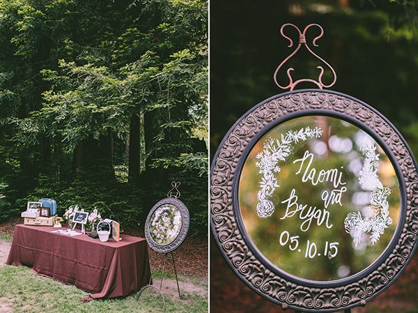 Vintage τραπεζι ευχων