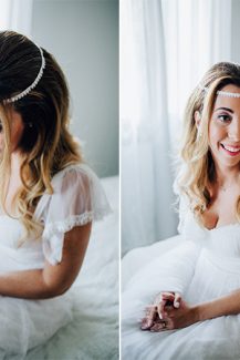 Boho νυφικό χτένισμα