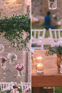 Στολισμος για το γαμηλιο τραπεζι