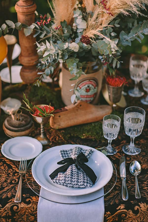 Στολισμος δεξιωσης επηρεασμενος απο το illinois chic θεμα