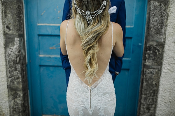 Boho chic νυφικό χτένισμα