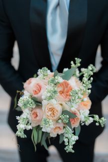 Νυφική ανθοδέσμη με David Austin Juliet Νυφική ανθοδέσμη με David Austin Juliet