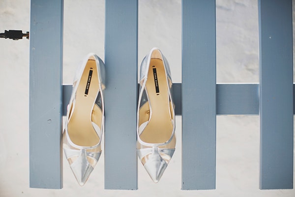 Νυφικες γοβες σε ασημενιο χρωμα