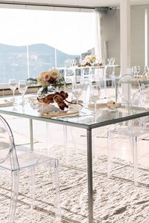 Boho chic διακοσμηση με ghost καρεκλες