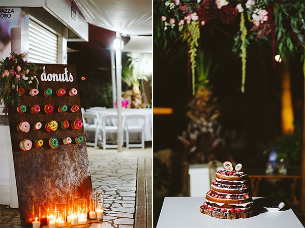 Donuts διακοσμημενα σε ξυλινο station