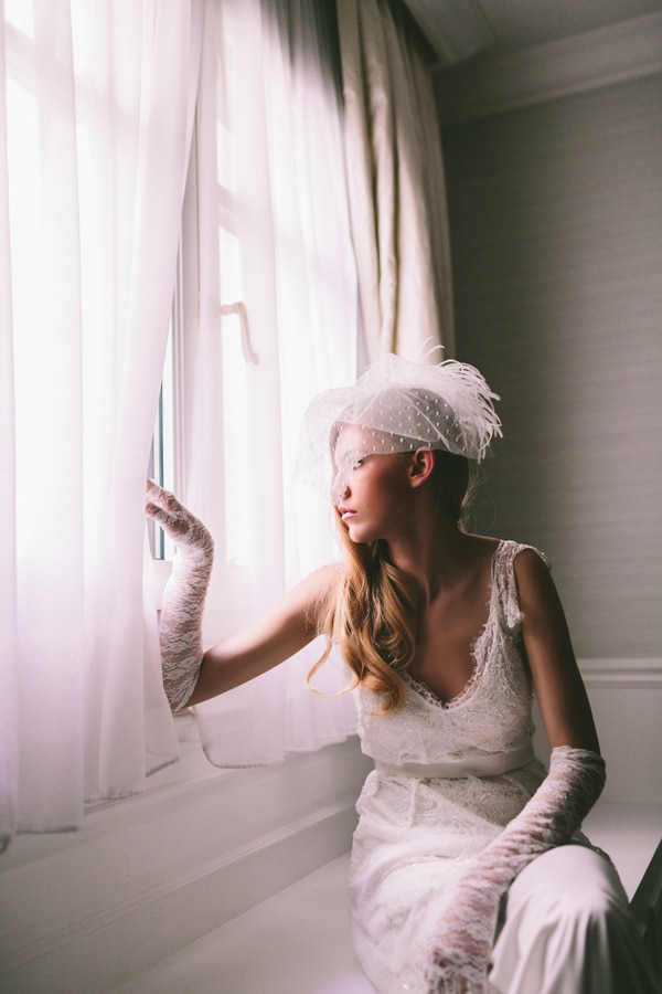 Vintage κουαφ με φτερα