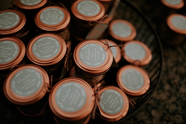 Μπομπονιέρα γάμου – βαζάκι με μπαχαρικά