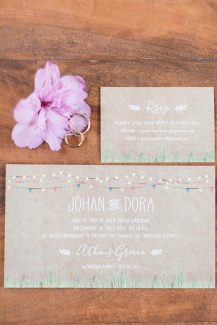 Ρουστικ προσκλητηρια γαμου