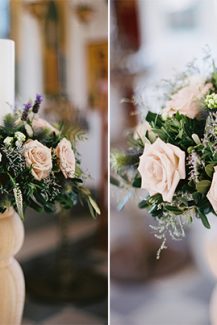 Στολισμος εκκλησιας με απαλα χρωματα