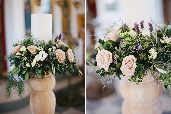 Στολισμος εκκλησιας με απαλα χρωματα