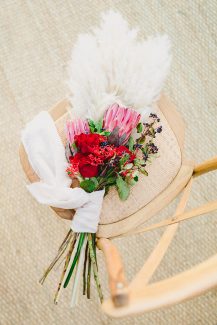 Boho νυφικό μπουκέτο