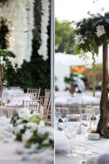 Chic elegant στολισμος δεξιωσης