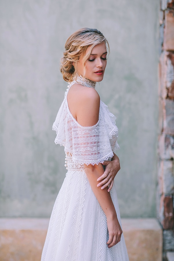 Μακιγιαζ νυφης με glossy σκιά ματιων