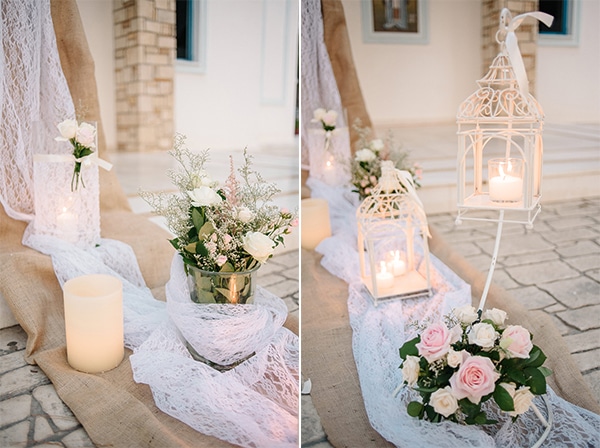 Ρομαντικος vintage στολισμος εκκλησιας