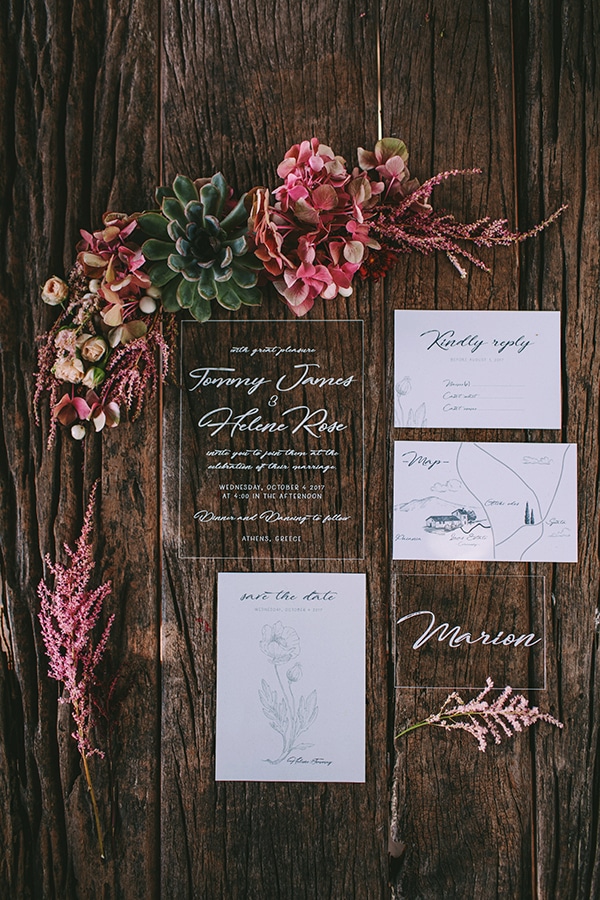 Acrylic προσκλητηρια γαμου Acrylic προσκλητηρια γαμου